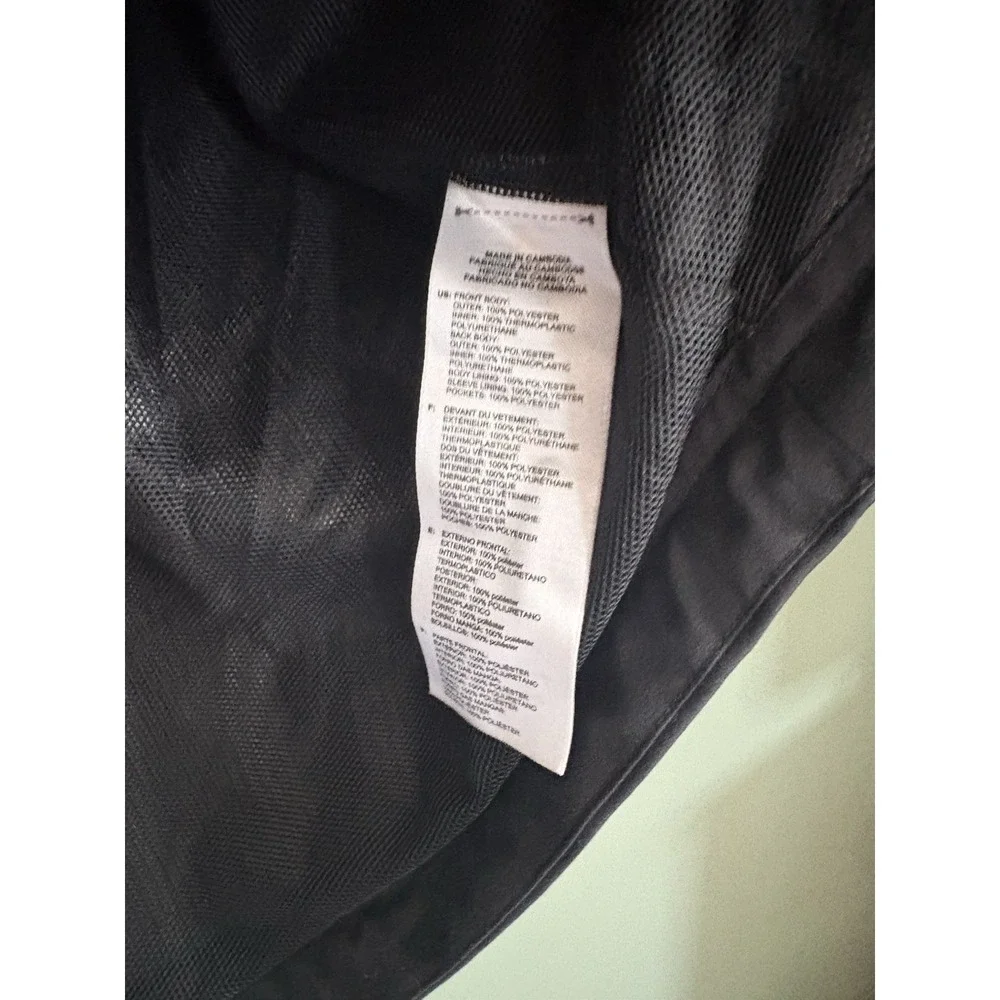 adidas Golf ClimaProof Men's Black Short Sleeve Zip Windbreaker Jacket M